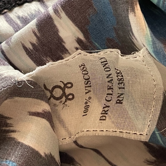 NWT Figue Anais Blue Ikat  Party Mini Dress Women's Sequins Fringe Size Small‎ - Picture 13 of 16